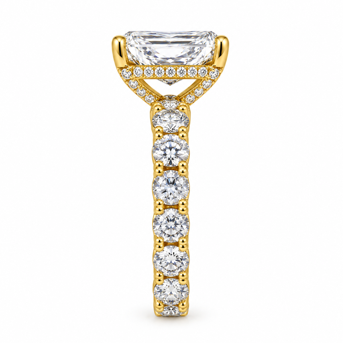 Rolex Watch | 1 Carat Bezel | 26MM | Mothe of Pearl Dial | Jubilee Band + š 6.59 CTW Radiant Diamond Engagement Ring ⢠14K Yellow Gold