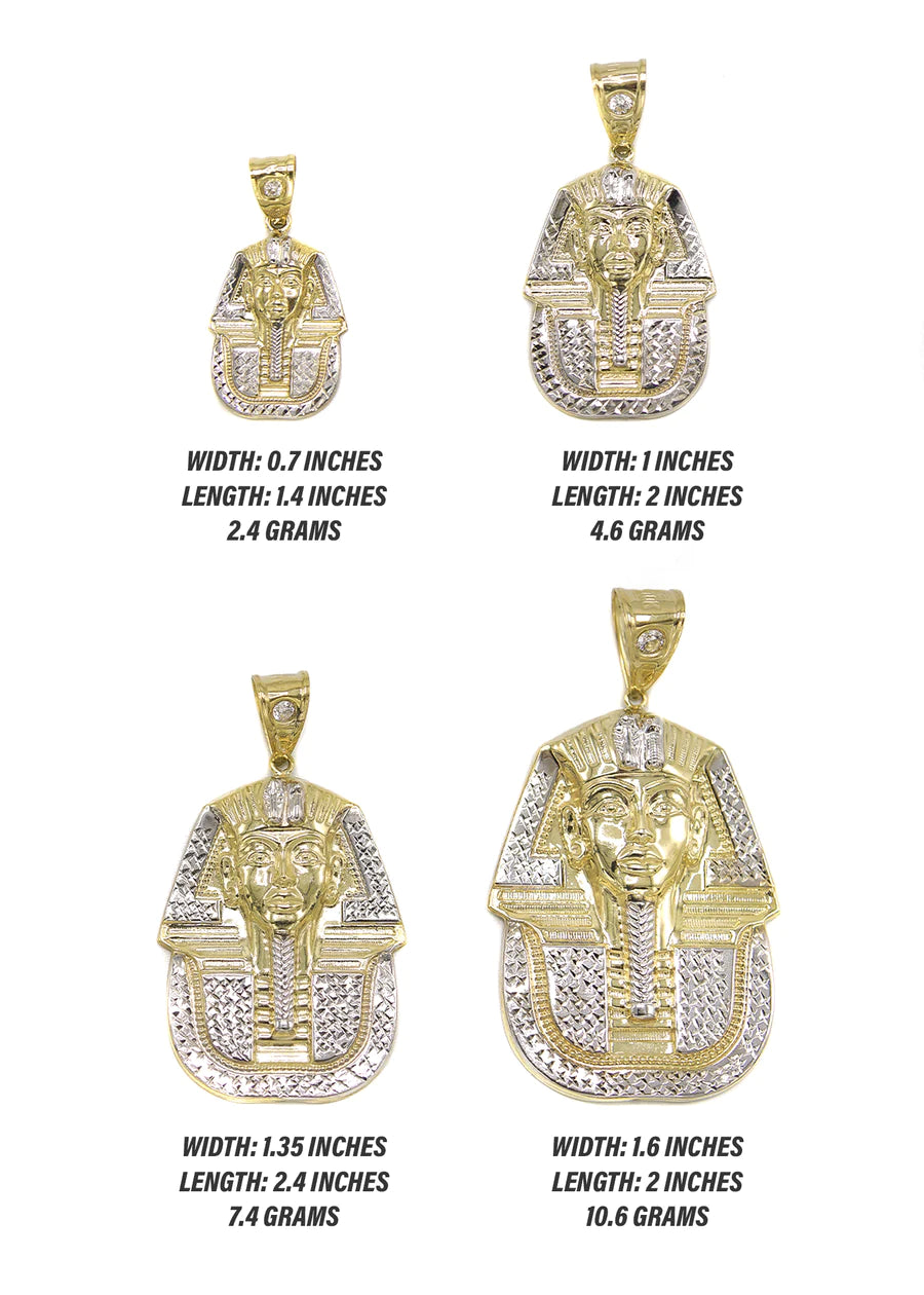 Pharaoh Pendant - Yellow Gold | Customizable Size | 10K