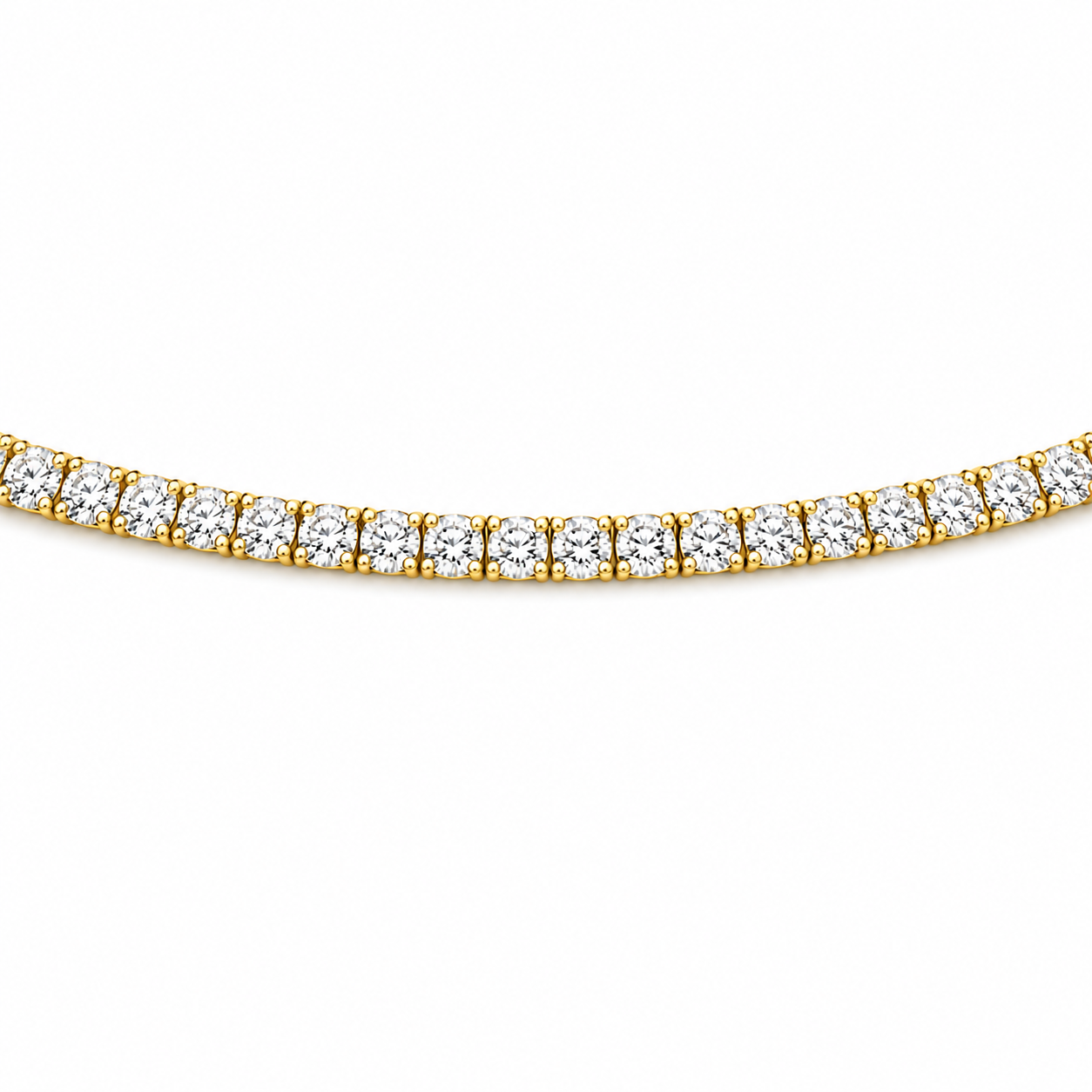 Lab Diamond Tennis Bracelet | 10K Yellow Gold | 1.15Cts 7"