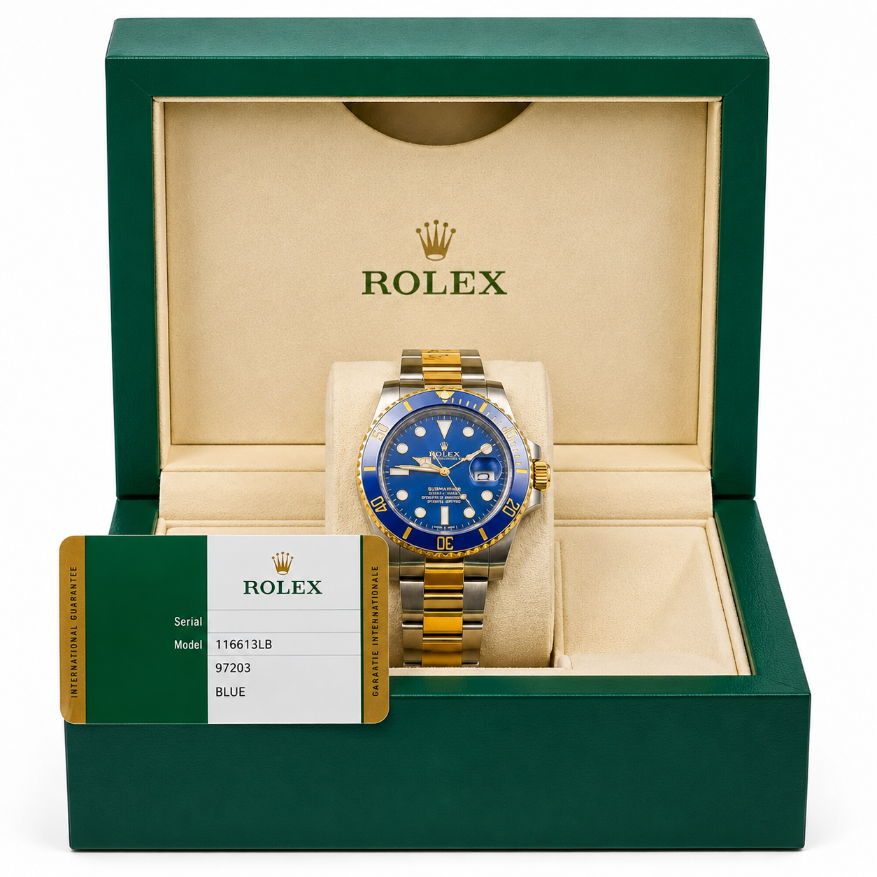 Rolex Submariner 116613lb Watch for Men | 40MM | Blue Dial | Steel Yellow Gold | 18K "Bluesy"