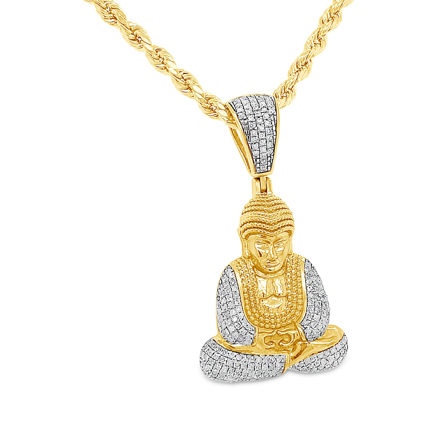 Pendant Buddha - Diamond Yellow Gold | 1.77 CTW | 10K