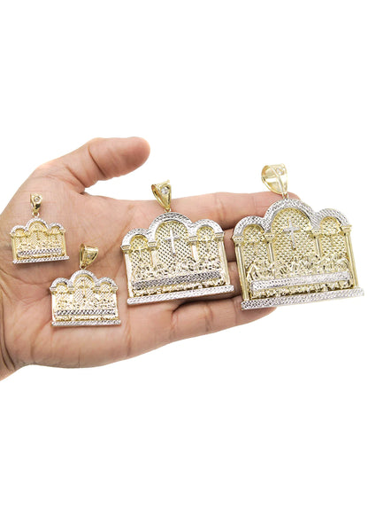 Gold Last Supper Pendant - Yellow Gold | Customizable Size | 10K