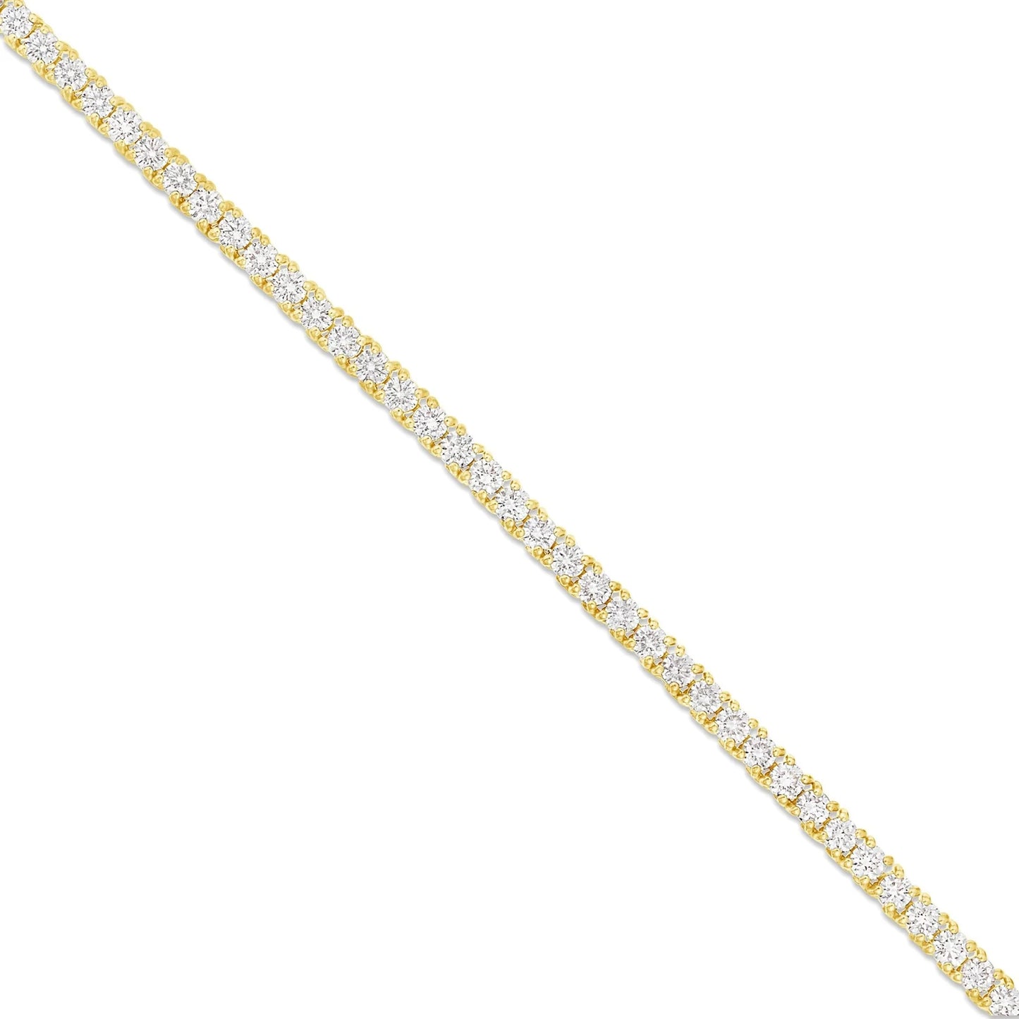 4-Prong Diamond Tennis Chain | 14K GOLD 13.34CTW | 3MM | 3 Color Options Available