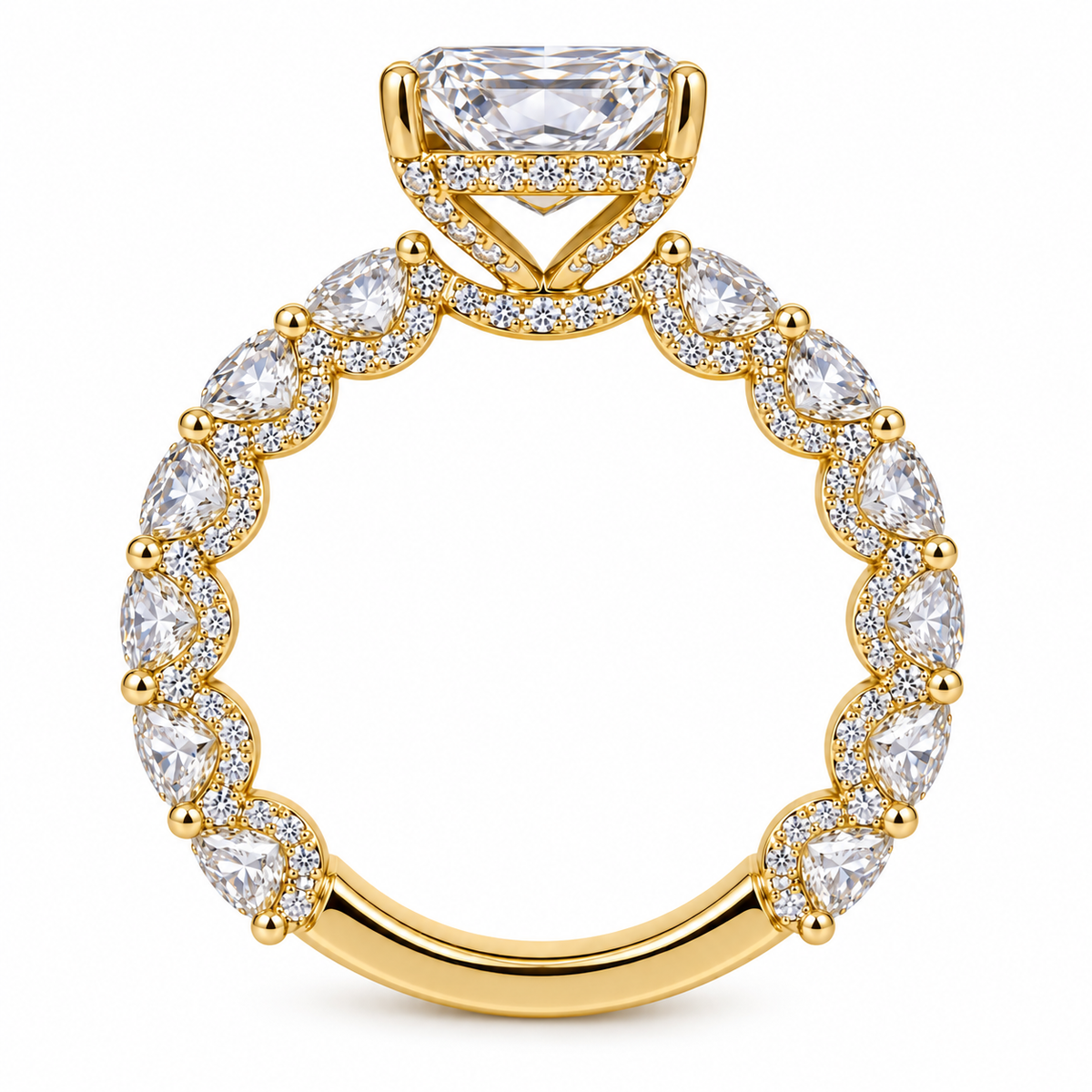 Rolex Watch | 1 Carat Bezel | 26MM | Mothe of Pearl Dial | Jubilee Band + 💍 6.59 CTW Radiant Diamond Engagement Ring • 14K Yellow Gold