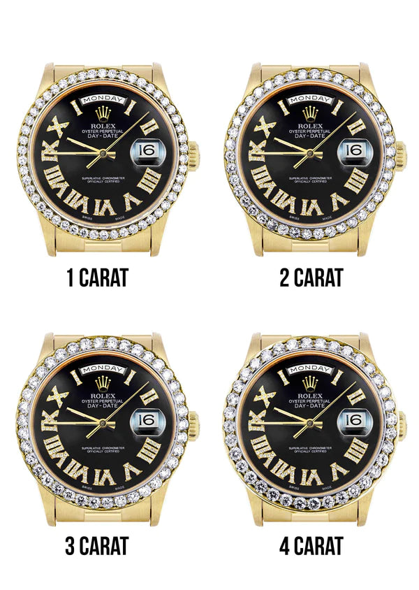 Rolex Day-Date Presidential | Model 18238 | 18K Yellow Gold | 36MM | Black Diamond Roman Dial