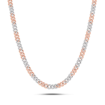 Diamond Cuban Chain | 10K GOLD 2.40CTW | 3MM | 5 Color Options Available | Two Tone Available