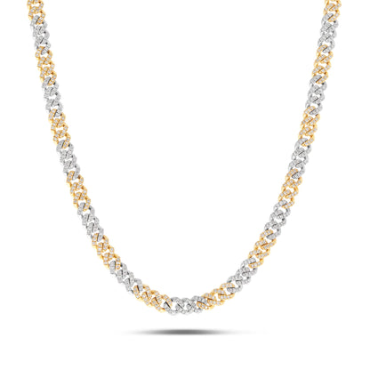 Diamond Cuban Chain | 10K GOLD 2.40CTW | 3MM | 5 Color Options Available | Two Tone Available