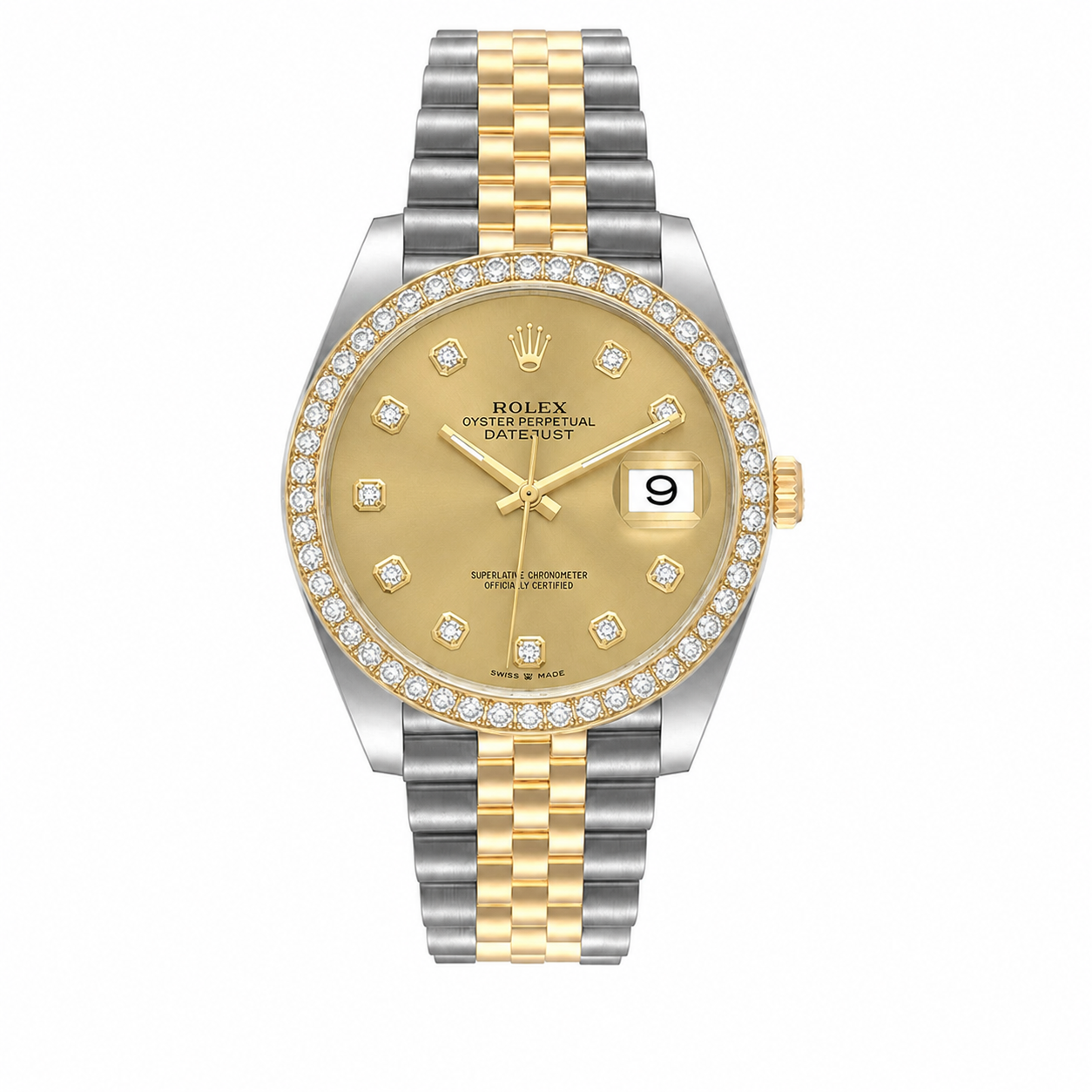 Rolex Oyster Perpetual Datejust Watch 126333 for Mens | 41MM | Diamond Dial | Diamond Bezel