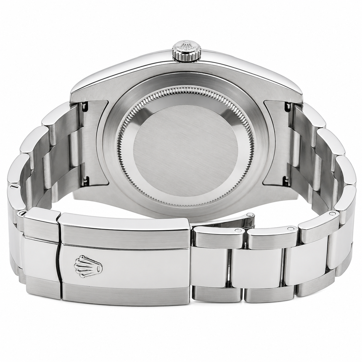 Rolex 41mm Datejust II Stainless Steel 116334 | Blue Roman Dial | Fluted Bezel | Stainless Steel Bracelet