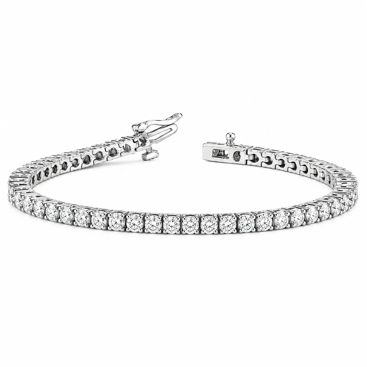 Lab Diamond Tennis Bracelet | 10K Yellow Gold | 1.15Cts  7"
