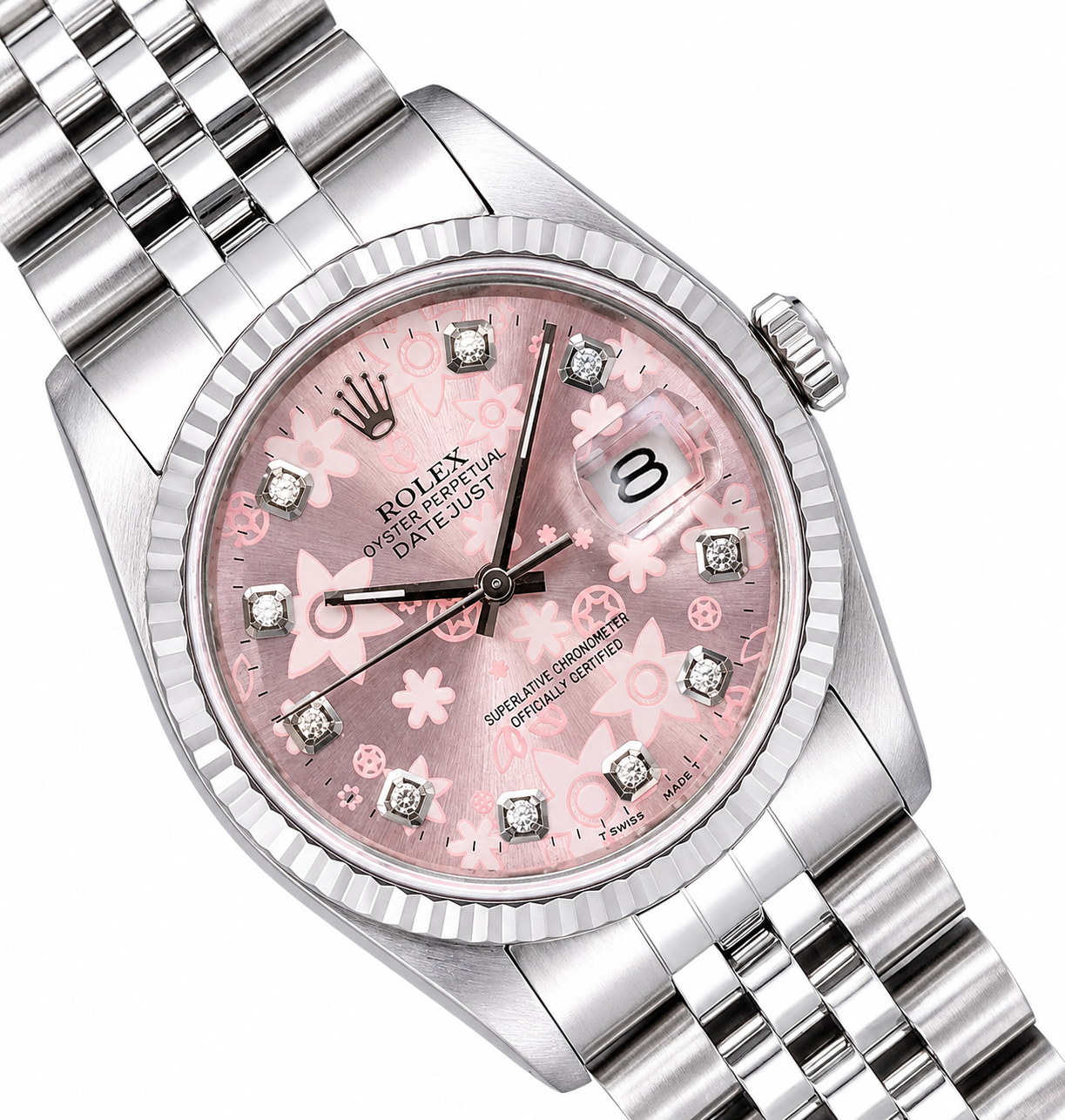 Rolex Datejust Watch | 36MM | Diamond Flower Dial | Jubilee Band