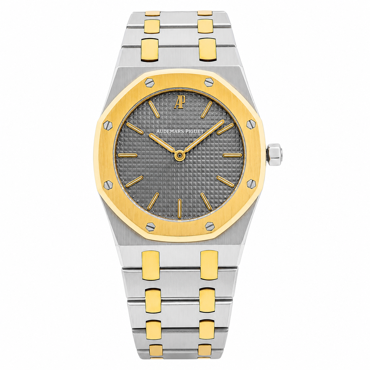 Audemars Piguet Royal Oak 14470SA 33MM Grey Tapisserie Dial With Two Tone Bracelet