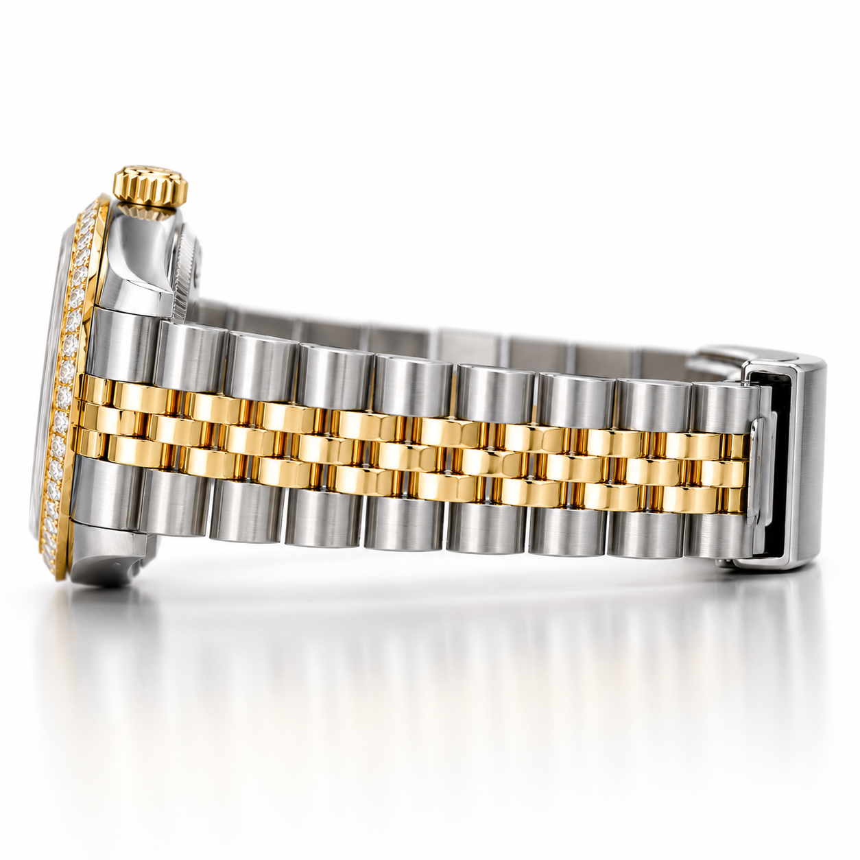 Rolex DateJust 16233  | 36MM | Diamond Champagne Dial | Two Tone Jubile Band | Diamond bezel | B & P