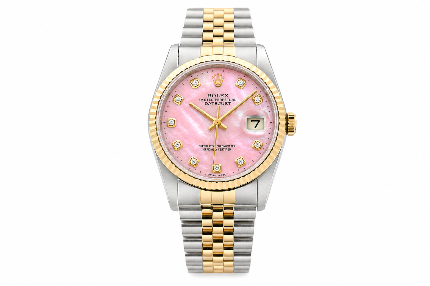 Rolex Datejust Watch | 31MM | Pink Mop Diamond Dial  | Jubilee Band