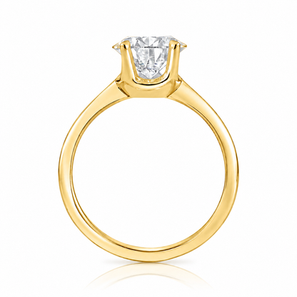 2.54CT E VS1 Pair Lab Grown Diamond Engagement Ring 14kt