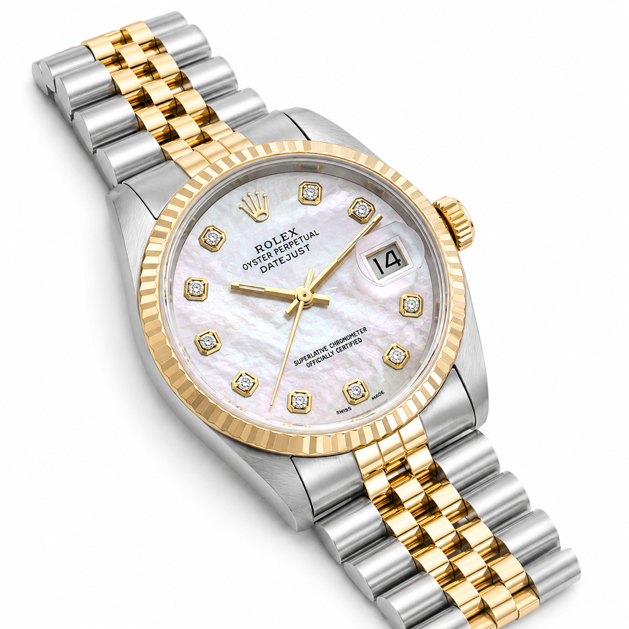 Rolex Datejust | 36MM | Mop Diamond Dial | Two Tone |  Jubilee Band 16013