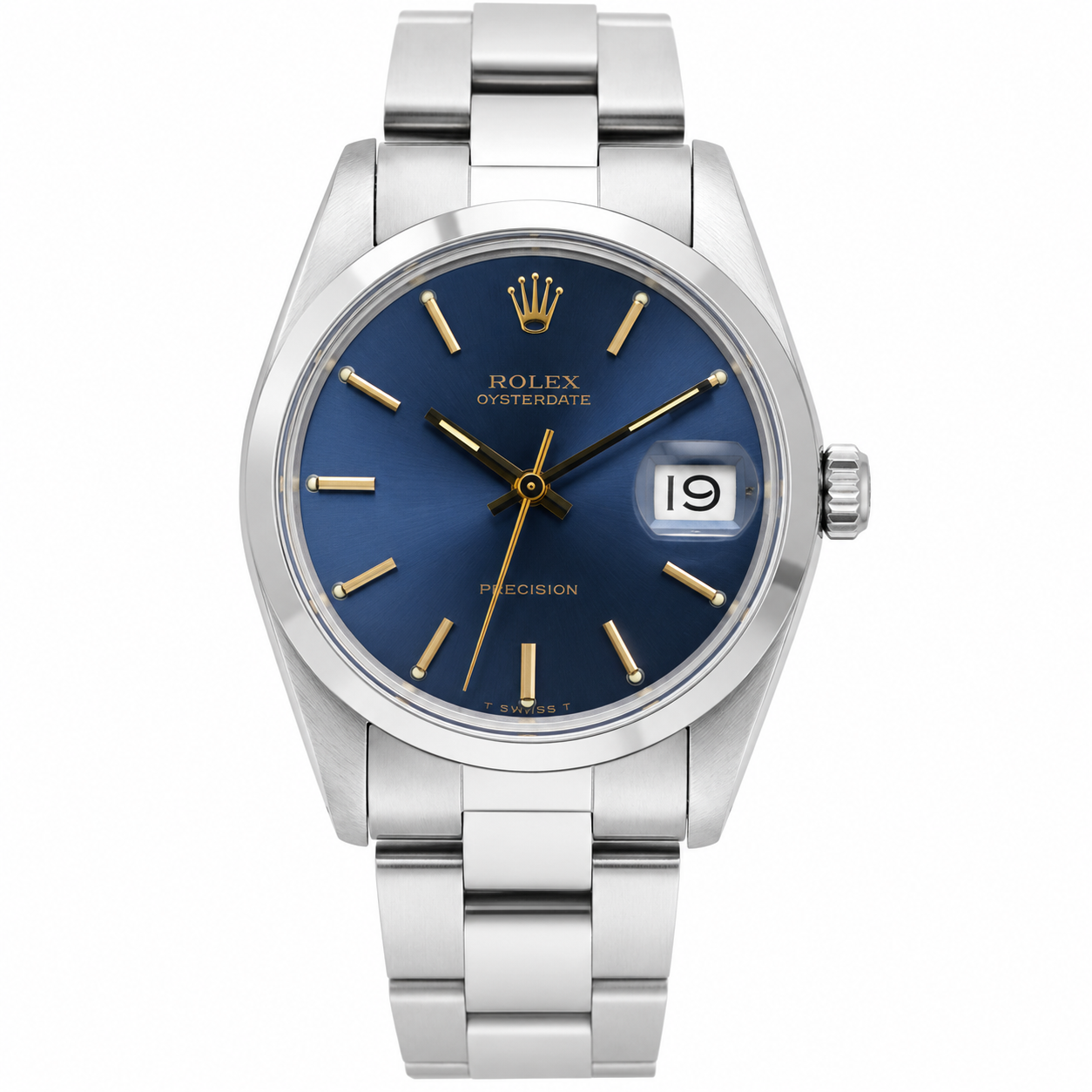 Rolex Oyster Date Watch  | 34MM | Blue Dial | Oyster Band