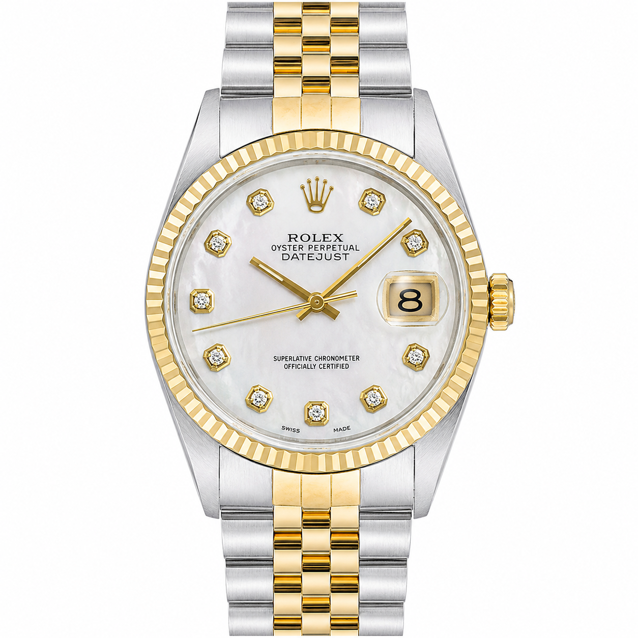 Rolex Datejust Watch | 31MM | White Mop Diamond Dial  | Jubilee Band