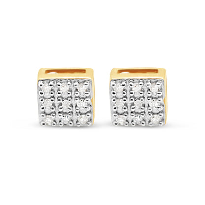 10K Yellow Gold | Diamond Earrings | 0.06CTW | 5.13MM