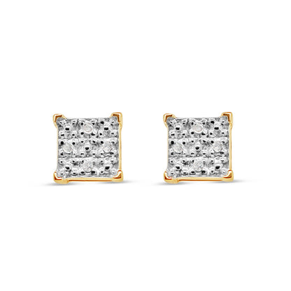 10K Yellow Gold | Diamond Earrings | 0.20CTW | 5.34MM