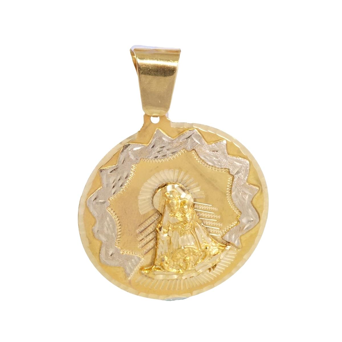 Gold Virgen Caridad Medal | Yellow Gold 14K | 2 inches