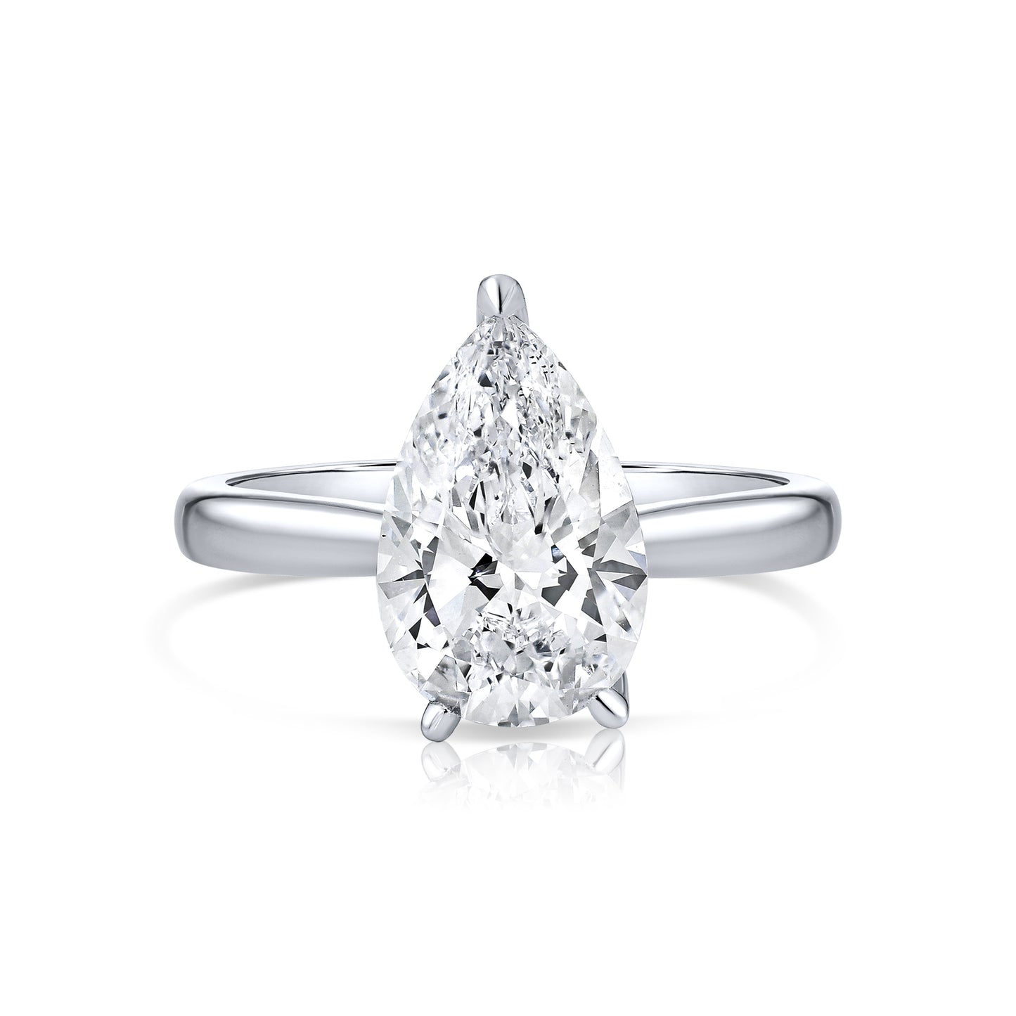 2.54CT E VS1 Pair Lab Grown Diamond Engagement Ring 14kt