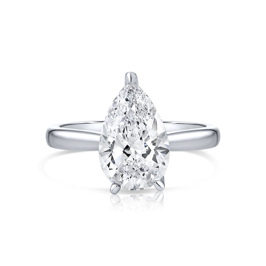 2.54CT E VS1 Pair Lab Grown Diamond Engagement Ring 14kt