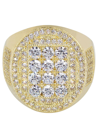 Mens Gold Pinky Ring | 10K Solid Yellow Gold