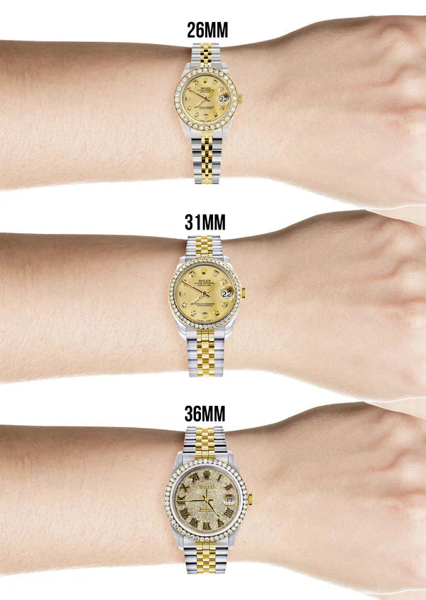 Rolex Datejust Watch | 31MM | Black Diamond Dial  | Jubilee Band