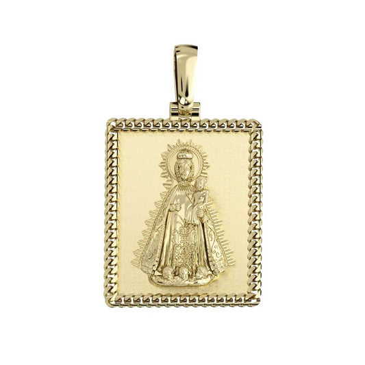 Virgen de la Regla Gold Medal Pendant | Yellow Gold 10K | Size Option Available