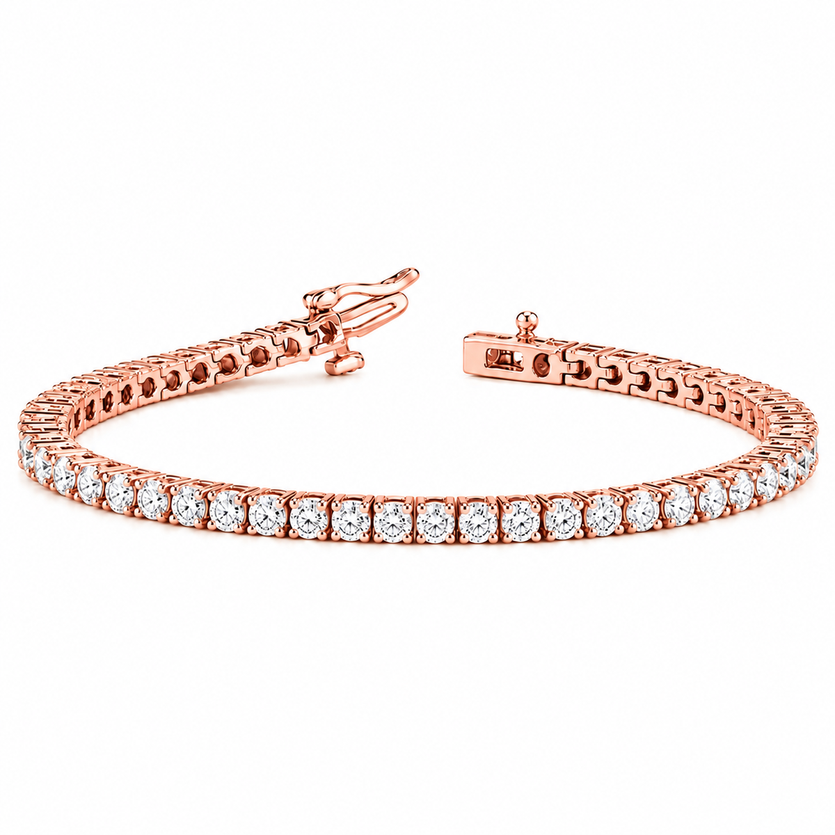 Lab Diamond Tennis Bracelet | 10K Yellow Gold | 2.10Cts  7"