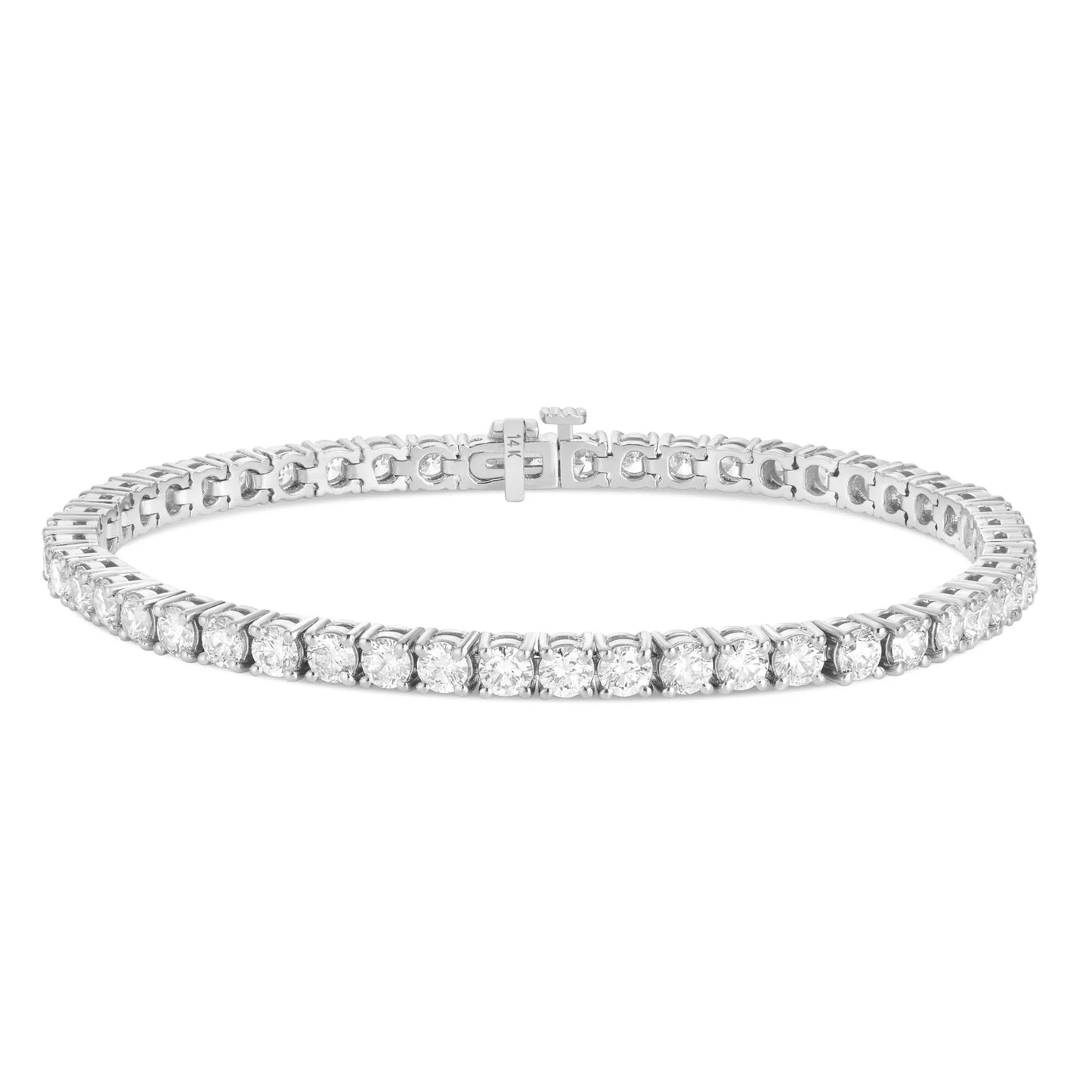 Diamond Tennis Bracelet | 14K Yellow Gold | 3 Color Variant Options | CT and MM Options Available