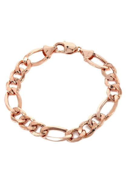 Hollow Figaro Bracelet  10K/14K - Rose Gold