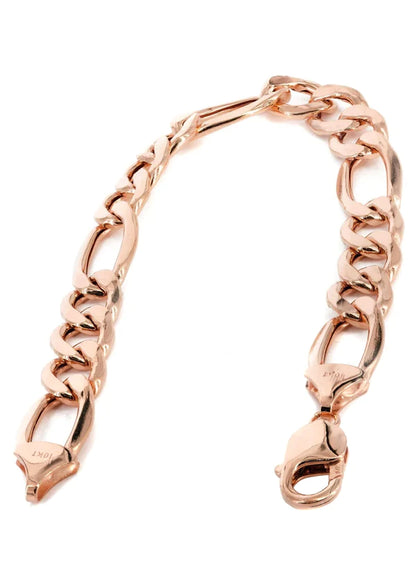 Hollow Figaro Bracelet  10K/14K - Rose Gold