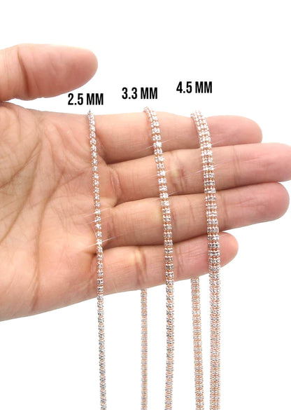 Ice Chain 10K/14K - Rose Gold