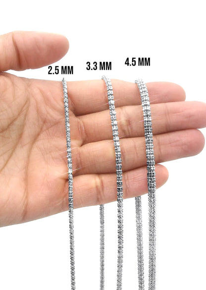 Ice Chain 10K/14K - White Gold