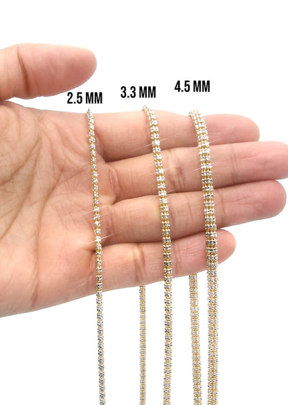 Ice Chain 10K/14K - Yellow Gold