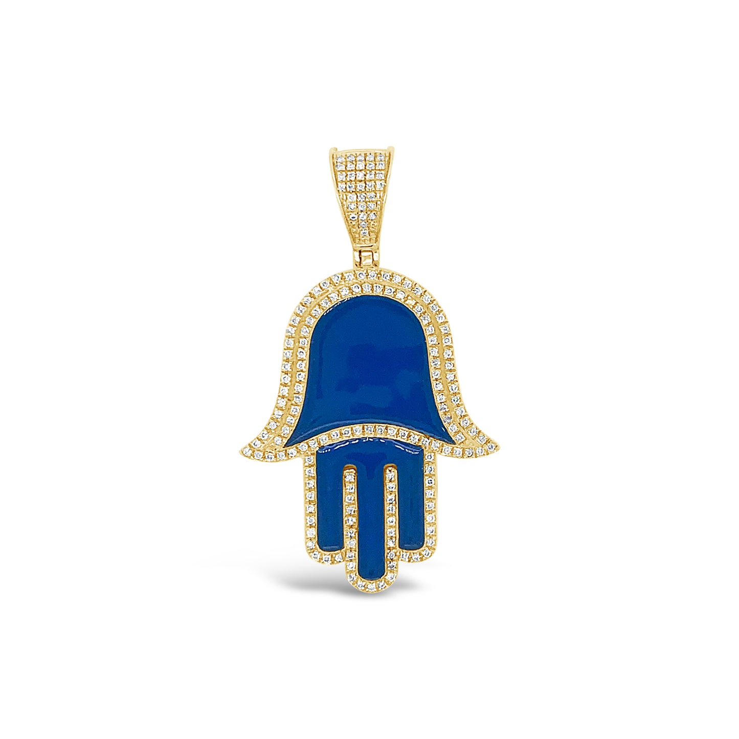 Hamsa Pendant - Diamond Yellow Gold | 0.77CTW | 10K