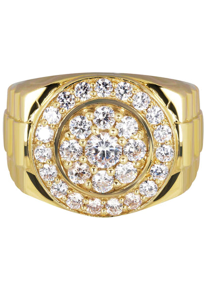 Mens Pinky Ring | 10K Solid Yellow Gold | Style #3
