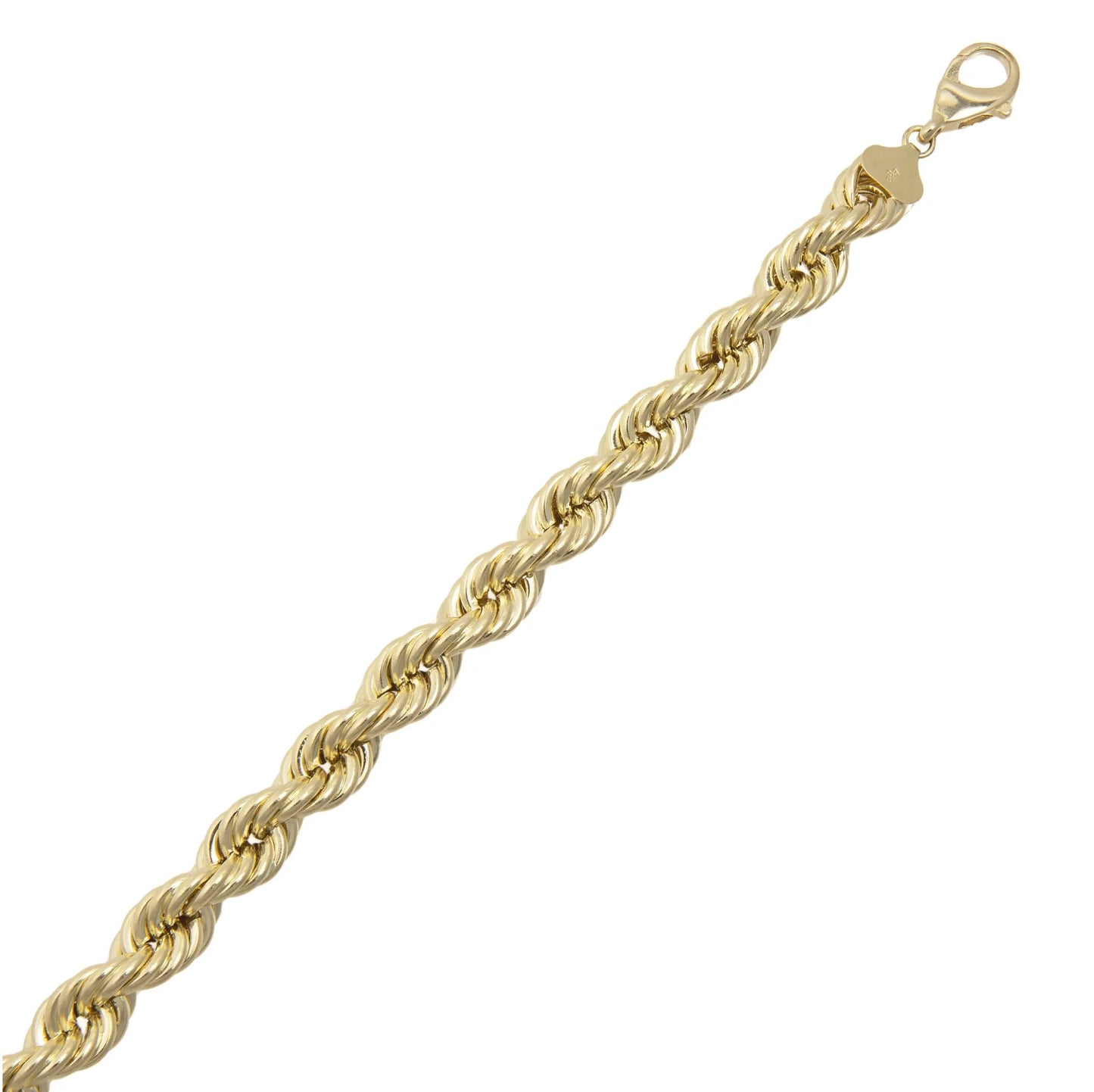 Rope Chain Bracelet 10K Yellow Gold - Hollow