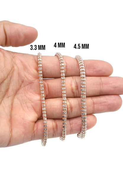 Ice Bracelet 10K/14K - Rose Gold