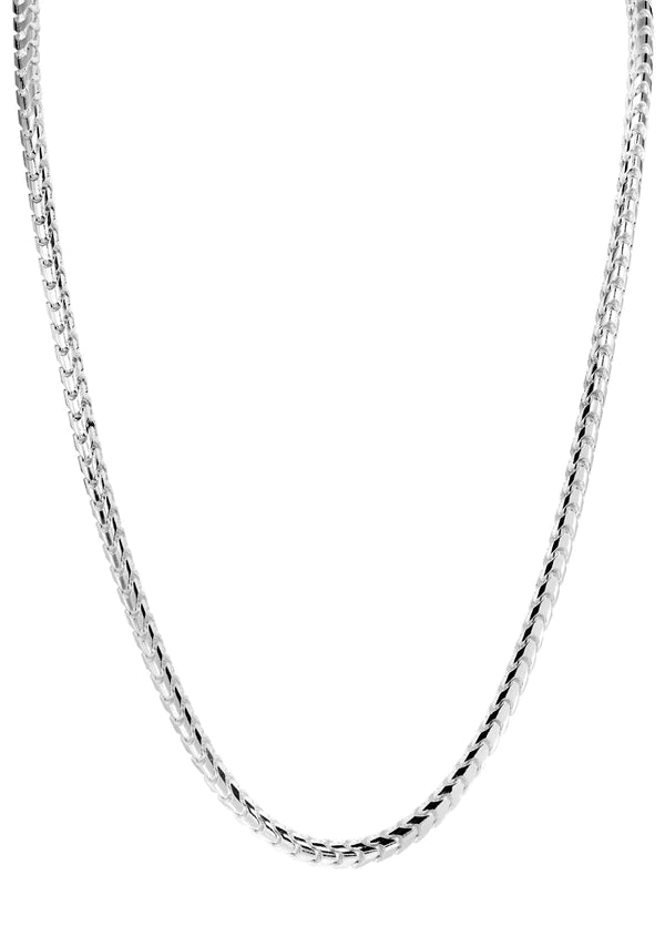 Solid Gold Franco Chain 10K/14K - White Gold