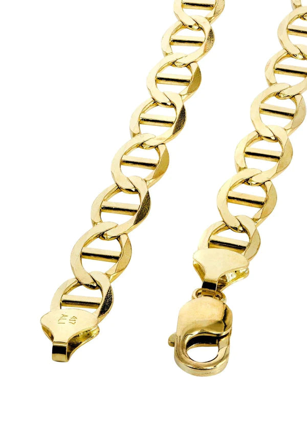 Solid Mariner Chain 10K/14K - Yellow Gold