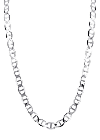 Solid Mariner Chain 10K/14K - White Gold