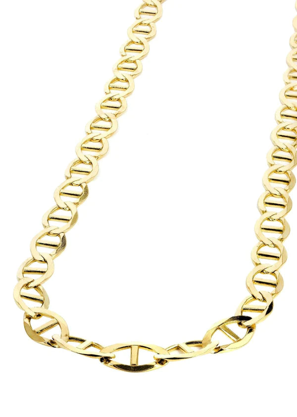 Solid Mariner Chain 10K/14K - Yellow Gold