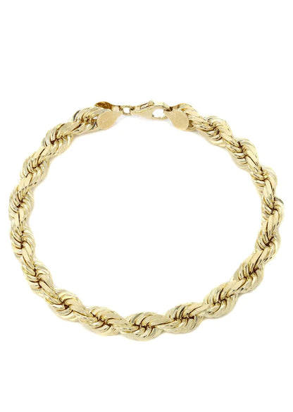 solid yellow rope bracelet