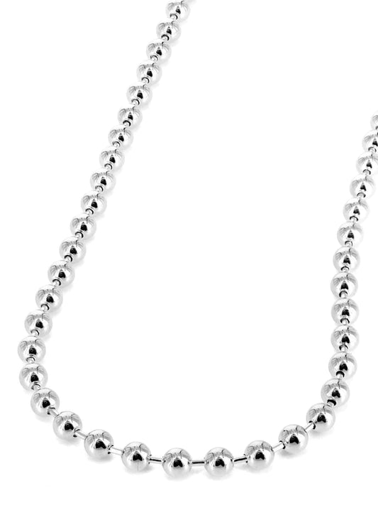 white dog tag chain